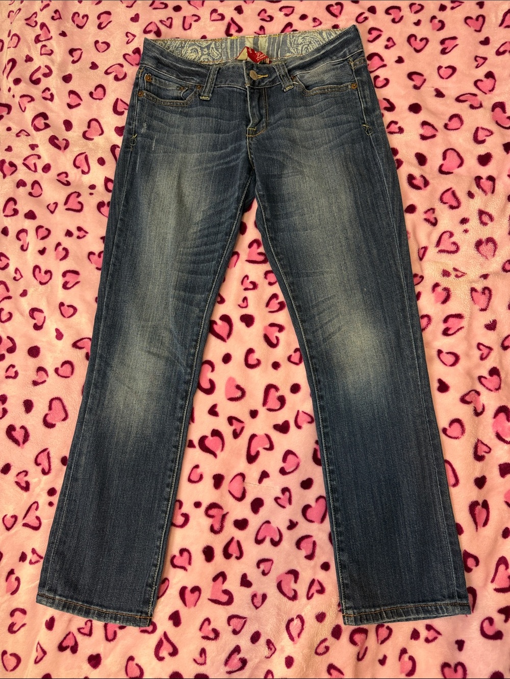 Lucky Brand Straight Leg Jeans in Faded Blue